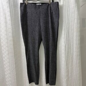 BR Standard Houndstooth Career Pants Stretch Pull On Trousers Gray Size 16
